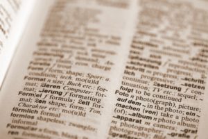 dictionary, literature, term explanation